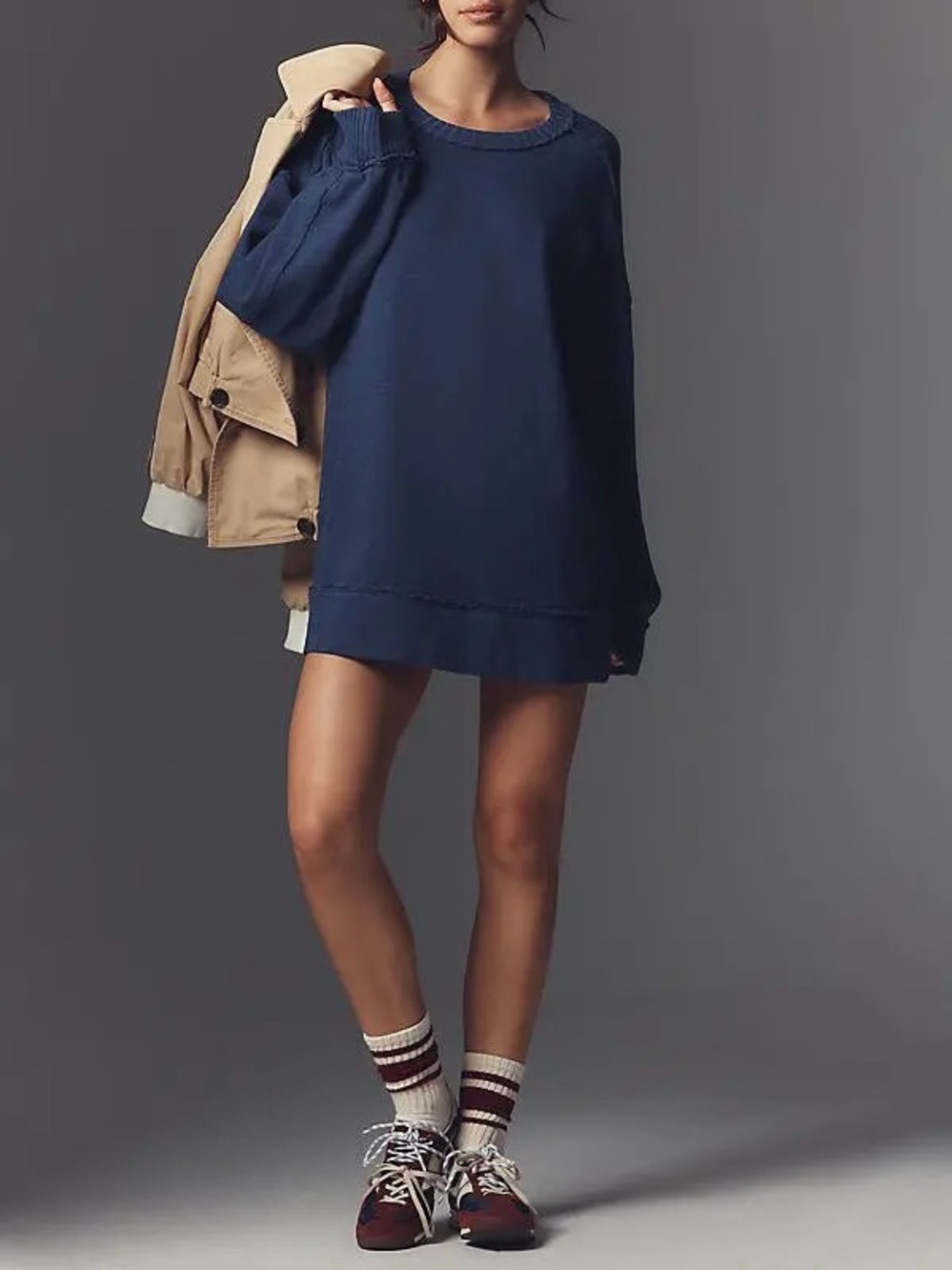 Anthropologie Pilcro Oversized Sweatshirt in Navy | XL | GUC - Picture 13 of 13